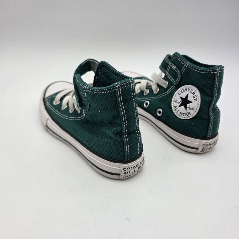 Converse Chuck Taylor All Star Kids High Top Sneaker Green Size 11 - Picture 3 of 8